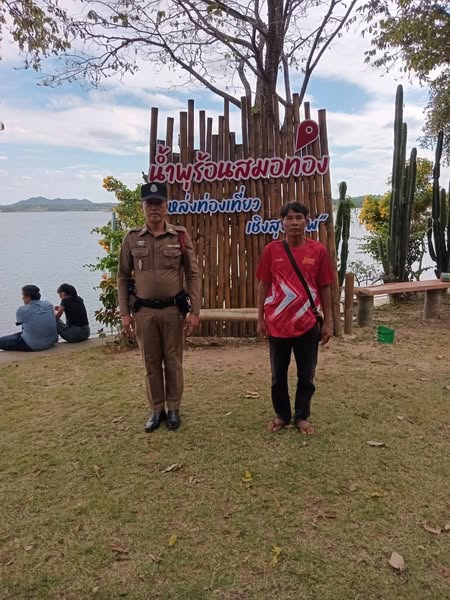 ห้วยคต 20 ตรวจดูแลความปลอดภัยแหล่งท่องเที่ยวน้ำพุร้อนสมอทอง