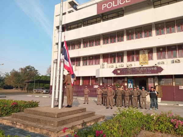 ห้วยคต 2 นำเคารพธงชาติ ปล่อยแถวฯ