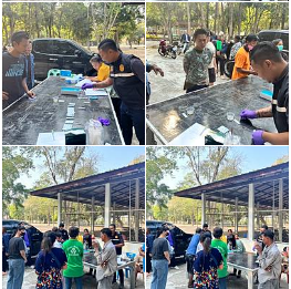 ปฏิบัติการ Re X-ray ผู้ติดยาเสพติดในเขตพื้น ตามโครงการแก้ไขปัญหายาเสพติดพื้นที่ต้นแบบอำเภอห้วยคต บริเวณวัดสุวรรณบรรพต